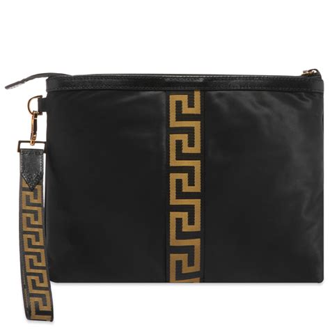 versace wallet pouch|Versace nylon bag.